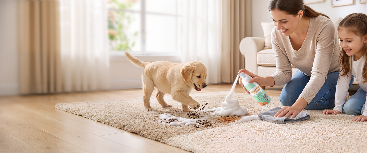 Using Waterless Carpet Foam Stain Remover