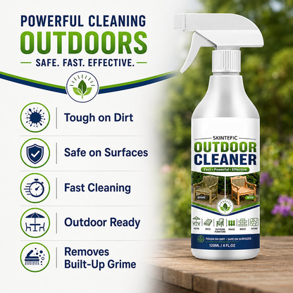 🌿 ¡79% DE DESCUENTO POR TIEMPO LIMITADO! Limpiador en Spray para Superficies de Exterior, Quitamanchas de Acción Rápida para Patios, Muebles de Madera y Superficies Exteriores