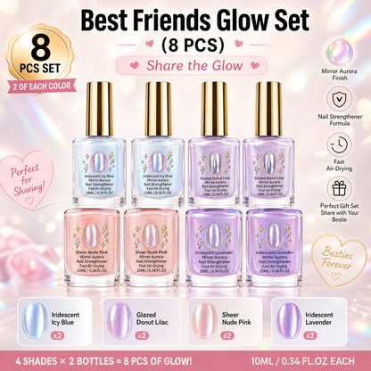 Promotion dernier jour : -70 % 🔥2026 Soin et réparation des ongles Lilas Aurore effet miroir, fortifiant