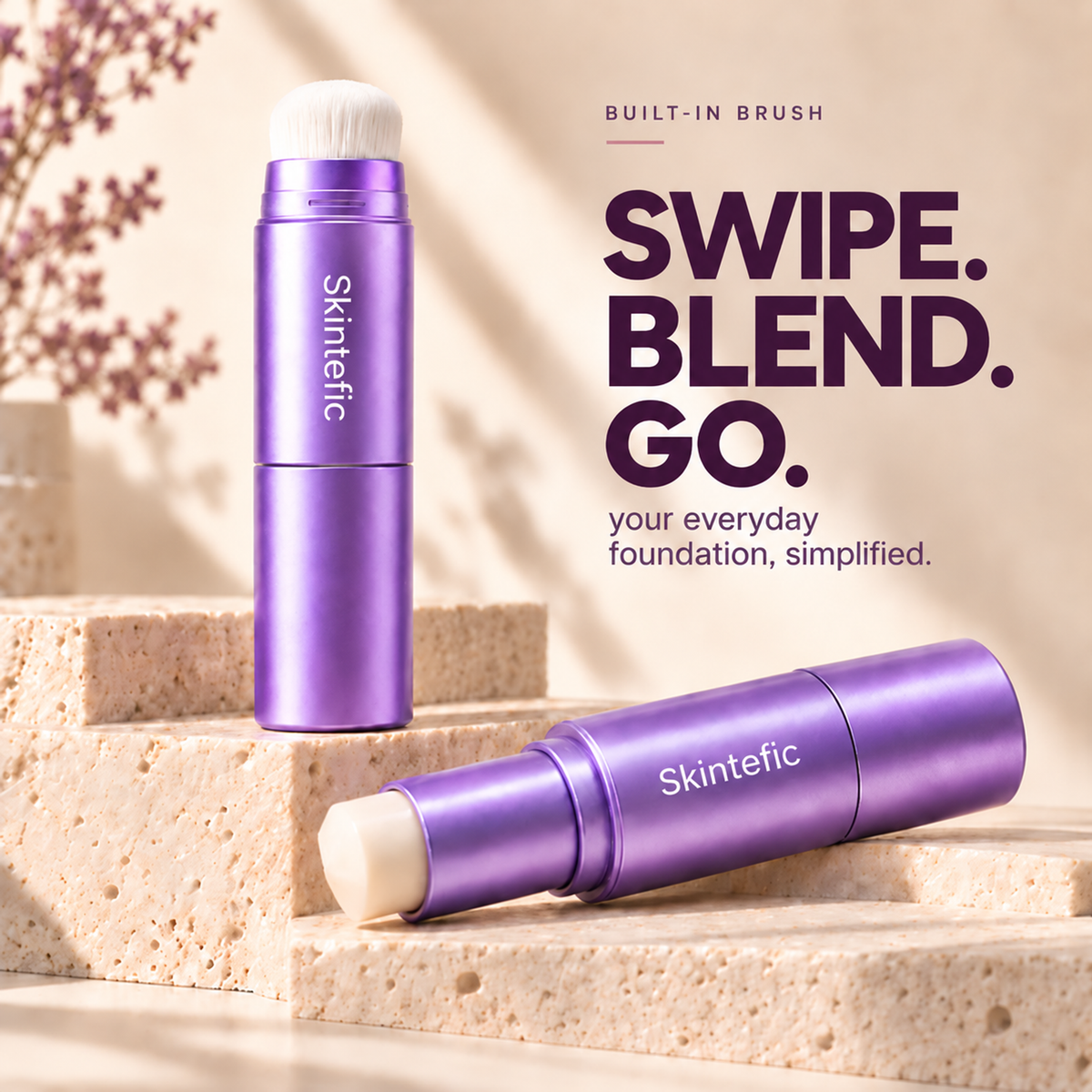 Skintefic® 💜2026 Changing Foundation Stick  – The stick that makes mature skin glow again