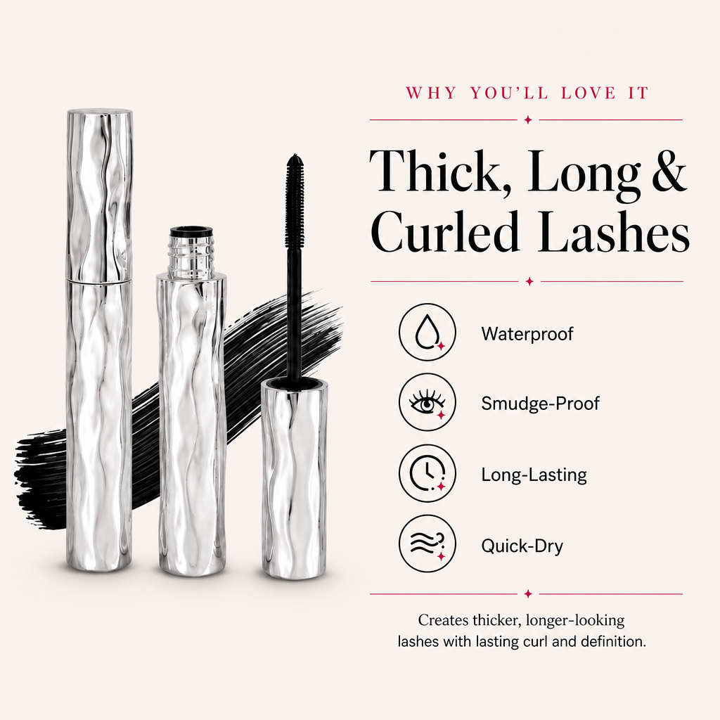 LAST DAY - BUY 1 GET 1 FREE🔥Waterproof Curling & Lengthening Mascara