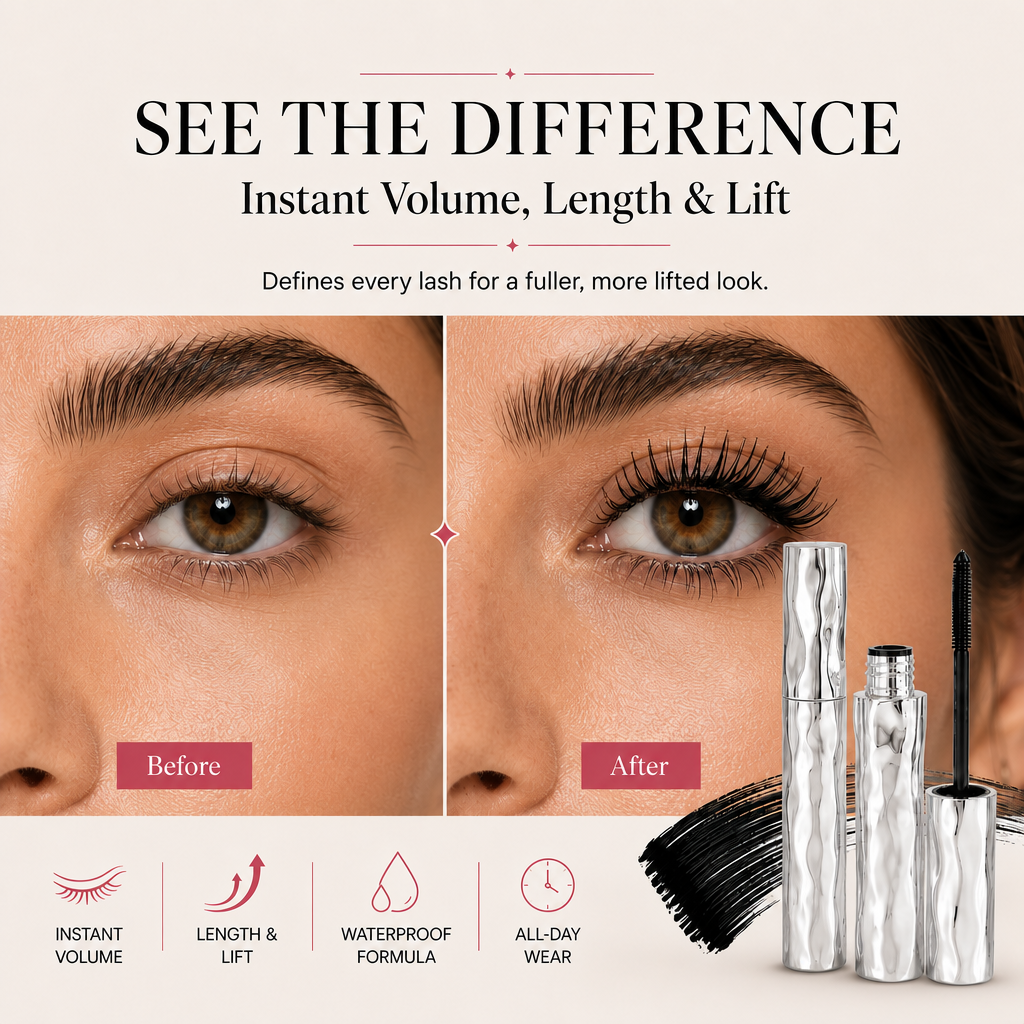 LAST DAY - BUY 1 GET 1 FREE🔥Waterproof Curling & Lengthening Mascara
