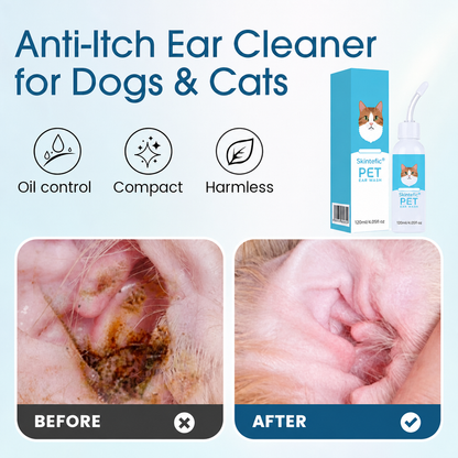 Skintefic®🐶🐱 Ear cleaner, Relieves itching in dogs & cats